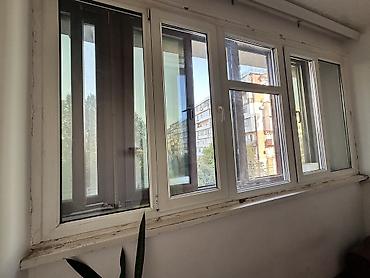 balkonlar: Satılır PVC pəncərə komplekti. Ağ rəngli plastik çərçivədən — 1