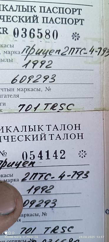 прицеп реф: Прицеп, Самосвал, 4 т, Б/у — 8