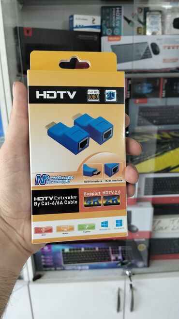 Mətbəx texnikası: Lan convert Hdmi convertor yenidir satış mağazadadır metro daxili