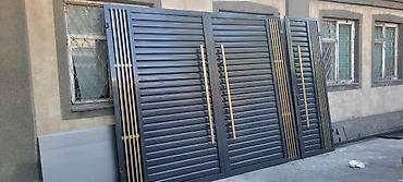 Распашные ворота: Металлические ворота с декоративными панелями .Ферма и навесом любой — 36