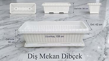 Bitkilər üçün dibçəklər: Dibcek – Bağınızın Bəzəyi (Böyük Ölçü 108 sm) ​Elan mətni: "Əkən əkər — 2