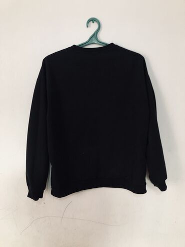 оверсайз свитер: Толстовка, Оверсайз, С надписью, цвет - Черный, S (EU 36)