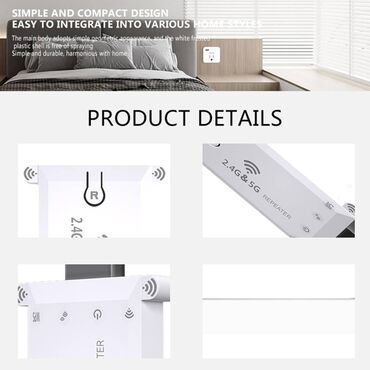 Modemi, ruteri i mrežni uređaji: Pojacivac interneta USB wifi ripiter 2.4 i 5G WIFI repeater - ruter — 7