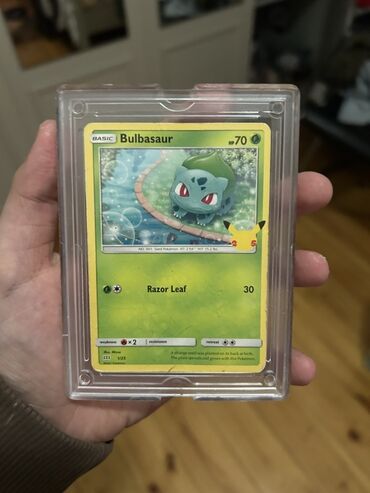 CD, DVD disklər və kassetlər: Pokémon ticarət kartı – Bulbasaur TAM ORJINAL💎 - Seriya: Pokémon TCG