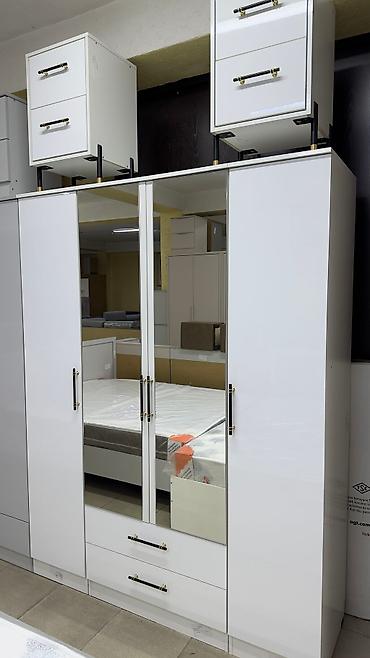 Спальные гарнитуры: Спальный гарнитур, Новый, Двуспальная кровать, Шкаф, Комод, МДФ, Самовывоз, цвет - Бежевый at lalafo.kg — 3 Спальные гарнитуры: Спальный гарнитур, Новый, Двуспальная кровать, Шкаф, Комод, МДФ, Самовывоз, цвет - Бежевый — 3