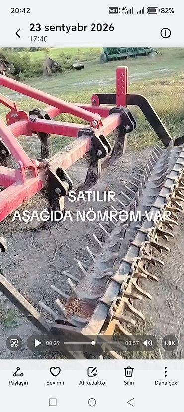 Aqrotexnika avadanlığı – dərin şum/kultivator (çisel) agregatı -
