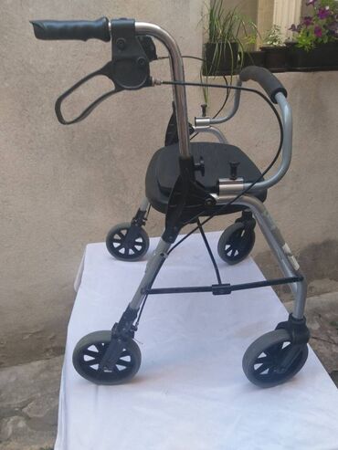 Hodalice, štake, štapovi za hodanje, kolica za hodanje: Nemacka aluminijumska XXXL hodalica-setalica, rolator sa 4 tocka — 5