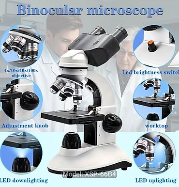 Mokroskop İkiokulyarlı Bioloji Mikroskop – Model: XSP-66B4