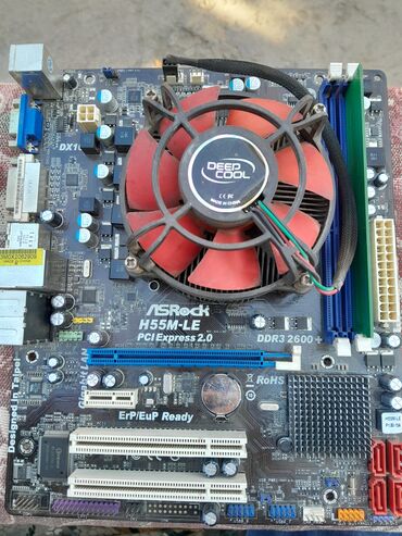 переходник для наушников и микрофона для ноутбука: Материнская плата, Б/у, ASRock, LGA1156, Для ПК