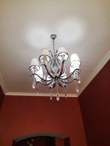 Ev üçün dekor: Çılçıraq, 8 lampa, Farfor