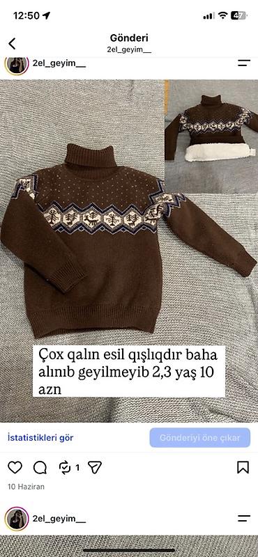 Bayram kostyumları: Məhsullar: 1) Uşaq dəbli kostyum dəsti - Ölçü: 6–9 ay - Tərkib — 21
