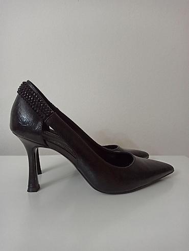 Salonke: Prelepe crne Catwalk salonke sa cirkonima - Br. 39 (gazište 25cm) — 11