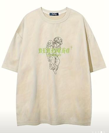 oversize tshirt: Futbolka, XL, rəng - Bej — 1