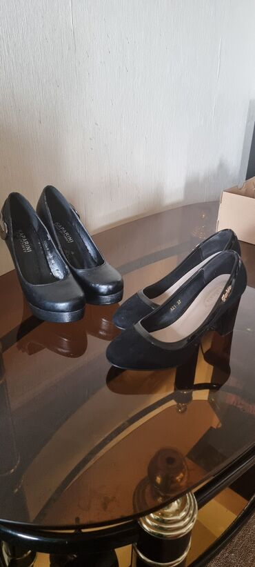 черные каблуки: Туфли 37, цвет - Черный