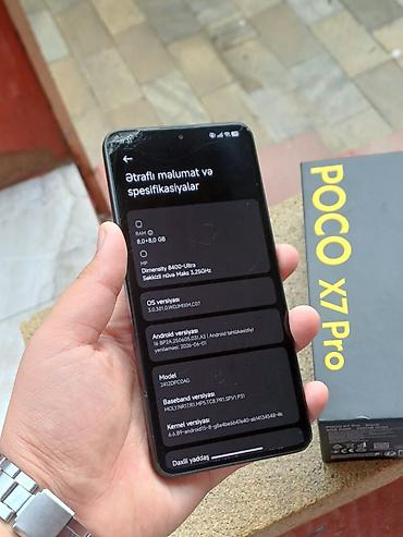 pubg random: Poco X7 Pro, 256 GB, rəng - Qara, Zəmanət, Barmaq izi, Simsiz şarj — 5
