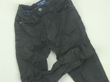 czarna bluzka z rozszerzanymi rękawami: Jeans, Next, 7 years, 116/122, condition - Good