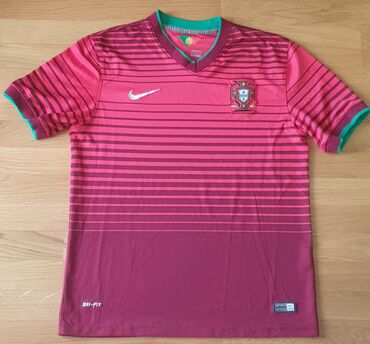 nike pro original: Portugal 2014 World Cup Nike Dri-Fit Red Home Soccer Football Ronaldo