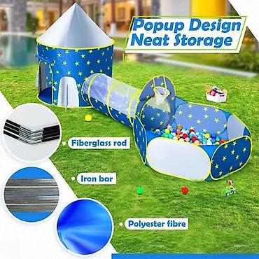 Šatori za decu: LOPTICE ZA DECU NOVE SET 100 KOM ZA BAZENE I SATOR TUNELE | Cene — 11