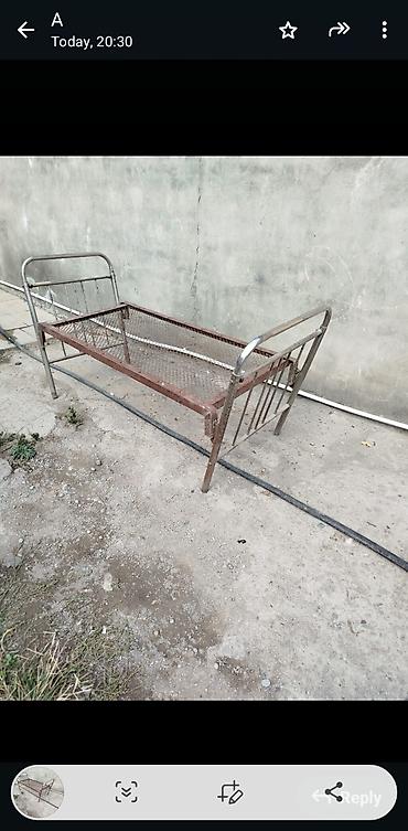 şişme doşek: Metall çarpayı karkası - Material: möhkəm metal borular və — 3