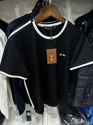 pull and: Мужская футболка, M, L, XL, Loro Piana, Новый, цвет - Белый, Самовывоз — 2