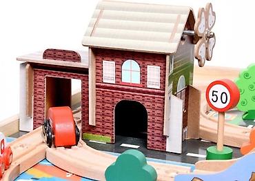 Игрушки: В наличии !!! Деревянная железная дорога со столом База Игрушек на 118 — 7