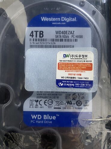 dell core i5: HDD Western Digital 4TB (WD40EZAZ)с Кореи