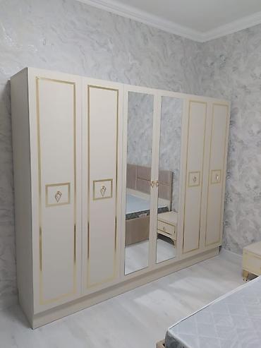 paltar suşilkası: Düz dolab, Yataq otağı üçün, Paltar üçün, Açılan, Korpuslu, 6 qapı — 2