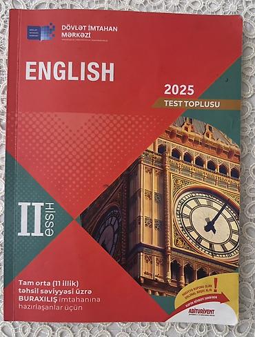 Testlər: İngilis dili Testlər 11-ci sinif, DİM, 2-ci hissə, 2024 il — 1