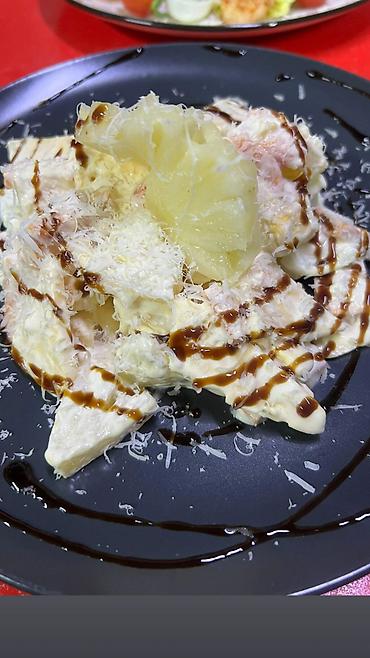 Готовые блюда, кулинария: Салаты и холодные закуски - Цезарь с креветками: хрустящие листья — 4