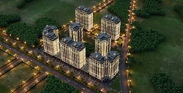 brk group: 3 комнаты, 143 м², Асанбай мкр Элитка, 9 этаж, ПСО (под самоотделку) — 2