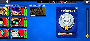 Digər aksesuarlar: Brawl Stars hesabı 55k 105 karakter 33 prestij real alıcıya görüş ile — 3