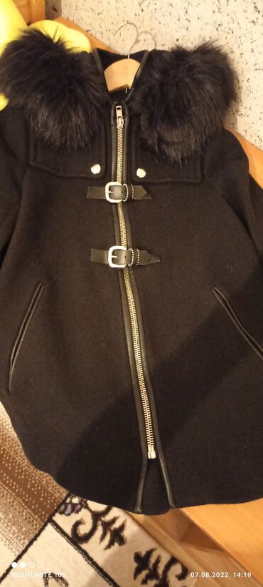 Пальто: Пальто M (EU 38), цвет - Черный, Zara