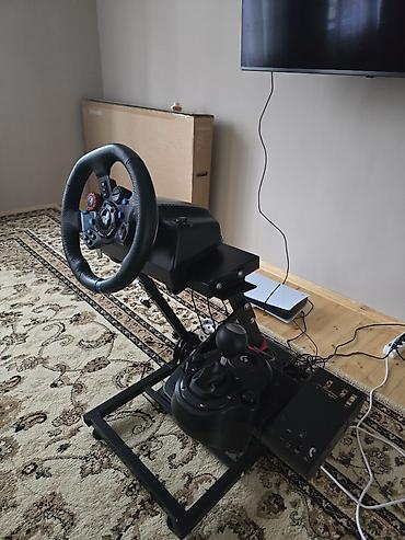 start stop qurasdirilmasi: Sim yarış dəsti – sükan, pedal, sürət qutusu və stend komplekti - — 1