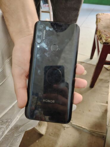 telefon nokia: Honor 9X, 128 GB, rəng - Qara, Barmaq izi