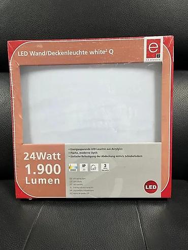 Rasveta: LED plafonska/zidna svetiljka e2 elektro – white² Q - Snaga: 24 W - — 2