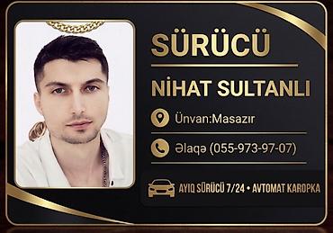 ayıq sürücü xidməti: Ayıq sürücü, 30 yaş, stajı 12 il, (C) — 1
