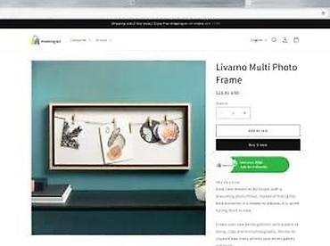 Slike i ramovi: Livarno Multi Photo Frame – dekorativni ram sa kanapom i mini — 16