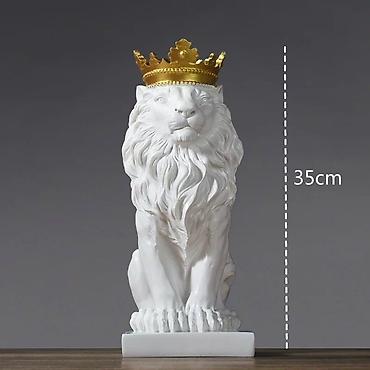 gips fiqurlar: 🦁 TACLI ŞİR HEYKƏLİ — MƏKANINIZA DƏBDƏBƏ QATIN! Gücün və əzəmətin — 2