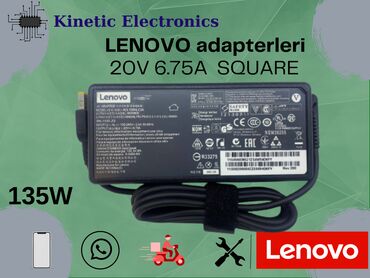 samsung nx: Lenovo 20V 6.75A 135W adapteri. Original Lenovo adapterleri. 135w