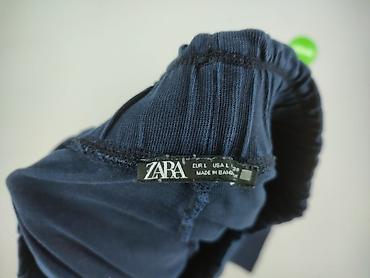 pull and bear spodnie lniane: Zara, Spodnie materiałowe damskie, rozmiar L — 4