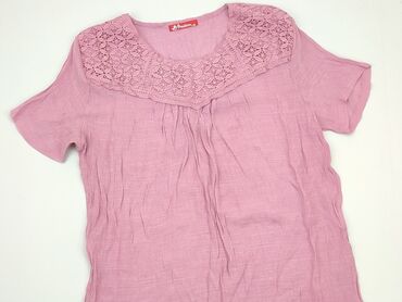 bluzki pudrowy róż eleganckie: Blouse, XL (EU 42), condition - Very good
