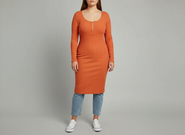 pomarańczowa sukienki zara: Sinsay, Sukienka damska, rozmiar XL