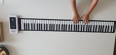 piano: Складное силиконовое пианино (Hand Roll Up Piano) - Портативная — 1