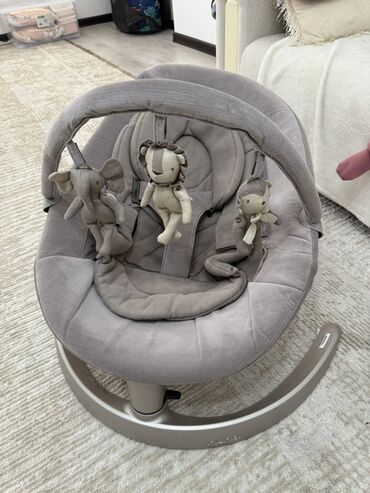 качели садовые: Балдар үчүн шезлонг, Термелген отургуч, Башка материал, түсү - Боз