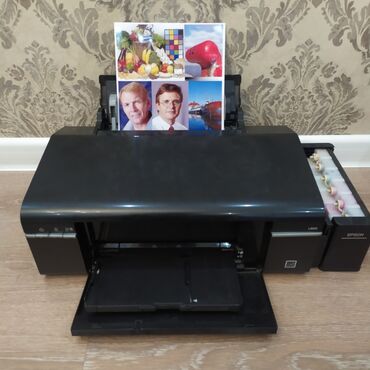 ноутбуки бу в Кыргызстан | Ноутбуки и нетбуки: 6 цветный принтер Epson L800 рабочий, пример печати на фото
