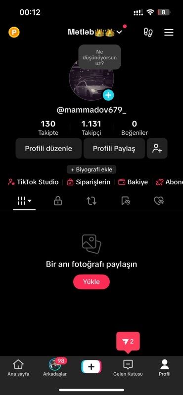 turkiye nomreleri: Tiktok hesabı 25 level 1k+ takipçi canlı acmag olur✅26 level olmagına