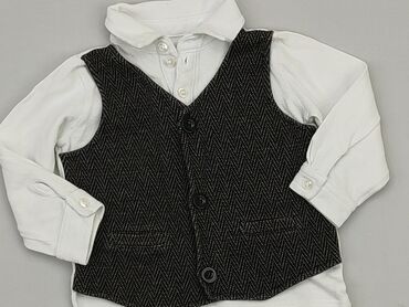 czarna bluzka z opadajacym ramieniem: Blouse, George, 6-9 months, condition - Very good