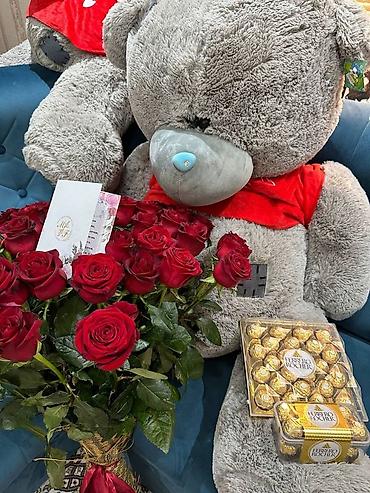 Yumşaq oyuncaqlar: 1.20 sm Teddy miska 🧸Sevdiyini hiss etdir 14 Fevrala ən gözəl və — 1