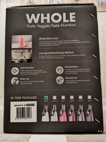 Ostala kuhinjska oprema: Sokovnik za sporo ceđenje KUVINGS odličan kao nov plaćen 500 e na lalafo.rs — 17 Ostala kuhinjska oprema: Sokovnik za sporo ceđenje KUVINGS odličan kao nov plaćen 500 e — 17