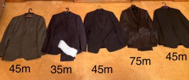 Kostyumlar: Qara Zolaqlı kostyum-50m Ölçüsü—52 Kişi üçün 3 hissəli klassik — 6